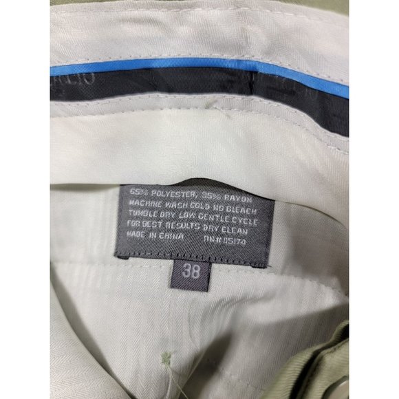 Boccacio Golf Mens Golf Shorts Size 38 sage green Pleated, Pockets - Picture 4 of 8